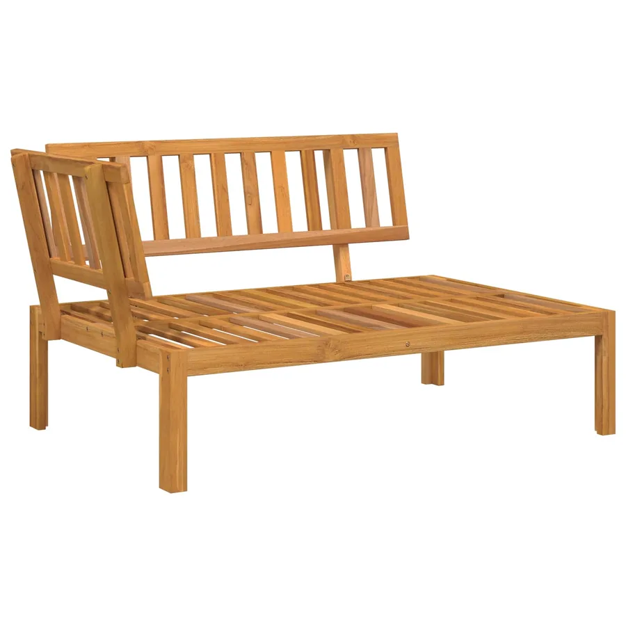 Ensemble de Canapés Uni 4 pcs Gris Bois d'Acacia Massif - 4