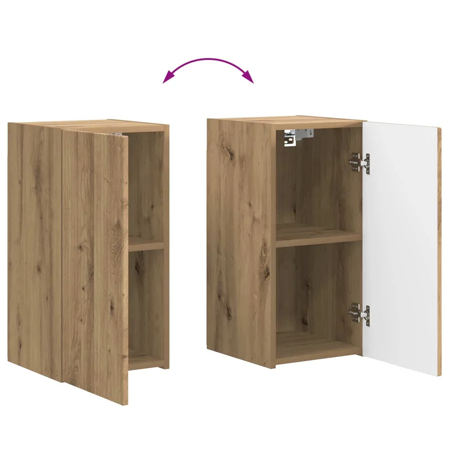 Ensemble meuble TV 5 pcs Chêne artisanal Bois d'ingénierie - 15