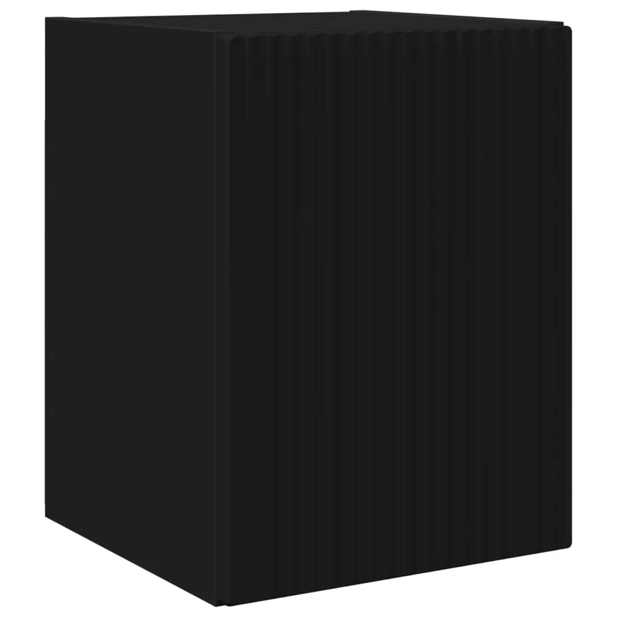 Ensemble meuble TV Montage mural 5 pcs Noir Bois d'ingénierie - 6