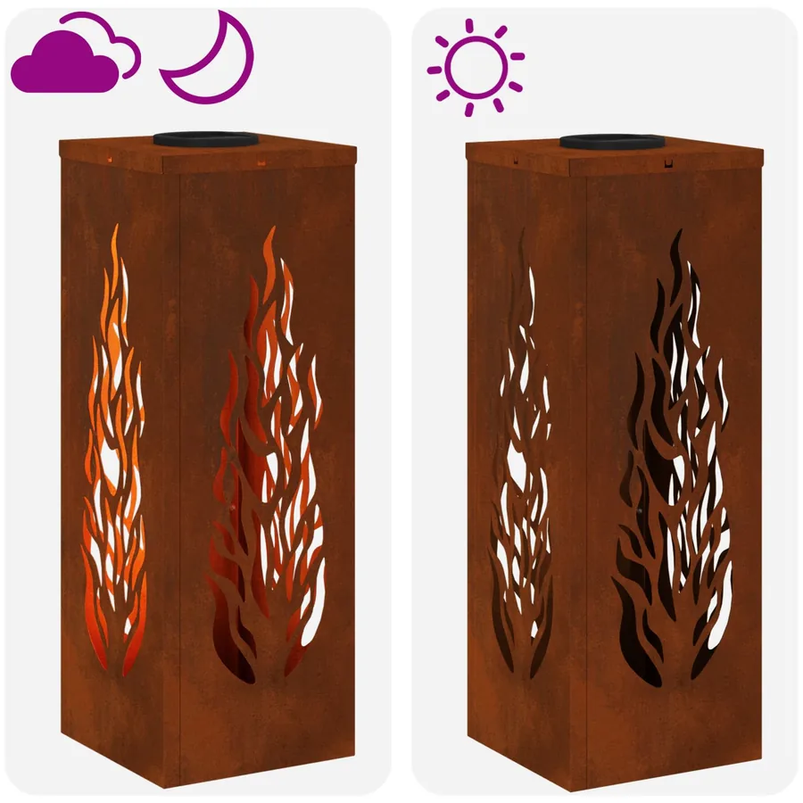 Lumière de chemin LED solaire 2 pcs Blanc chaud 18 x 18 x 50 cm - 14