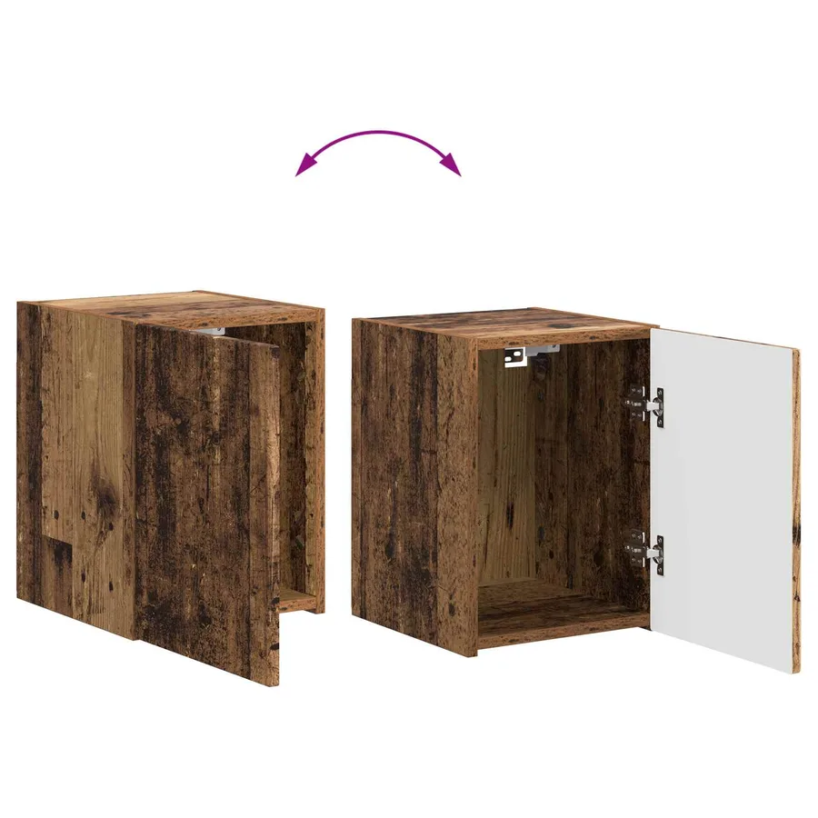Ensemble meuble TV 5 pcs Bois Ancien Bois d'ingénierie - 13
