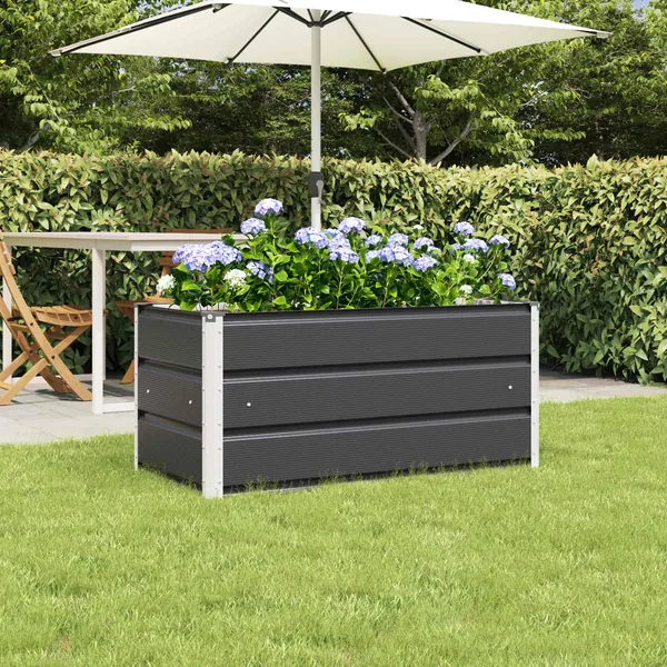 Jardinière Anthracite 100 x 50 x 45 cm Acier galvanisé