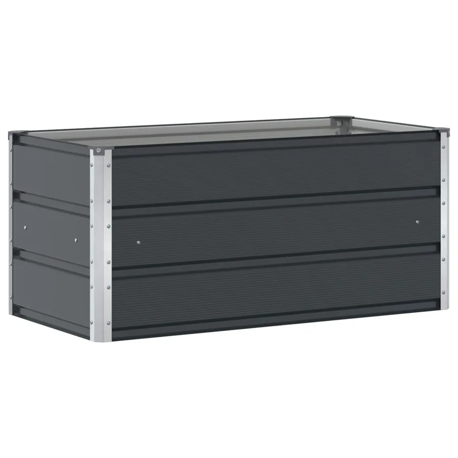 Jardinière Anthracite 100 x 50 x 45 cm Acier galvanisé - 2