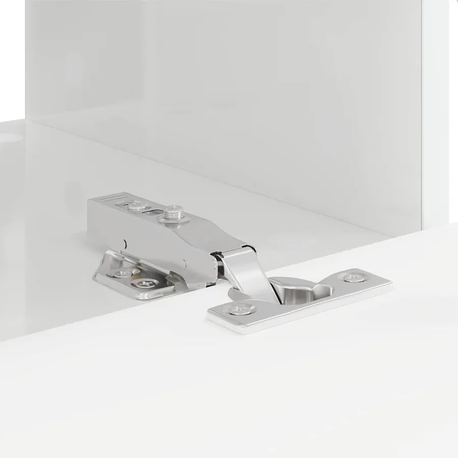 Meuble TV mural 2 pcs Blanc Brillant 60 x 31 x 29,5 cm - 11