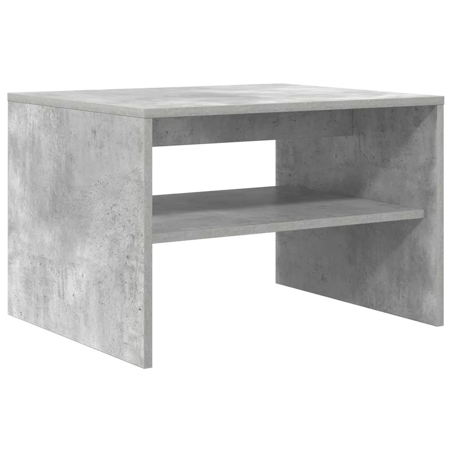 Table basse Gris béton 60 x 50 x 40 cm Bois d'ingénierie - 2