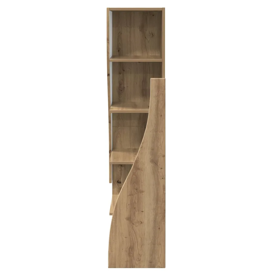 Meuble d'angle 32x32x140cm Bois d'ingénierie Chêne artisanal - 5