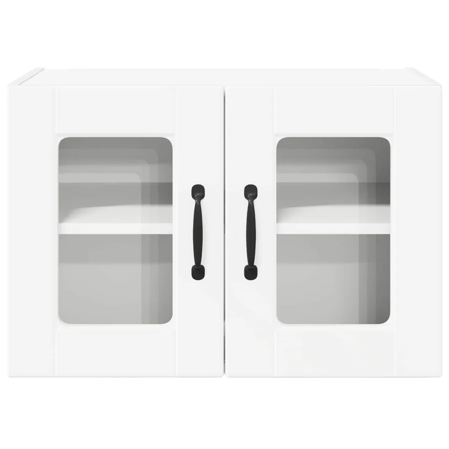 Cabinet en verre mural PORTO 2 pcs Blanc 60 x 31 x 40 cm - 7