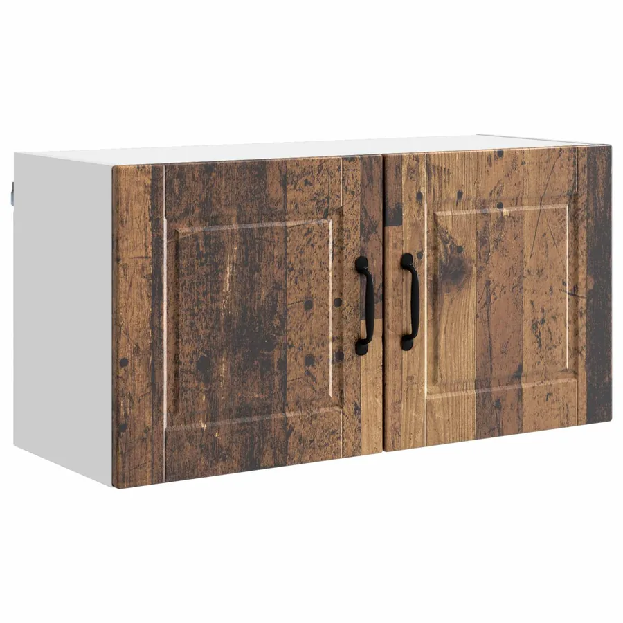 Meuble mural PORTO Bois ancien 80 x 31 x 40 cm - 2