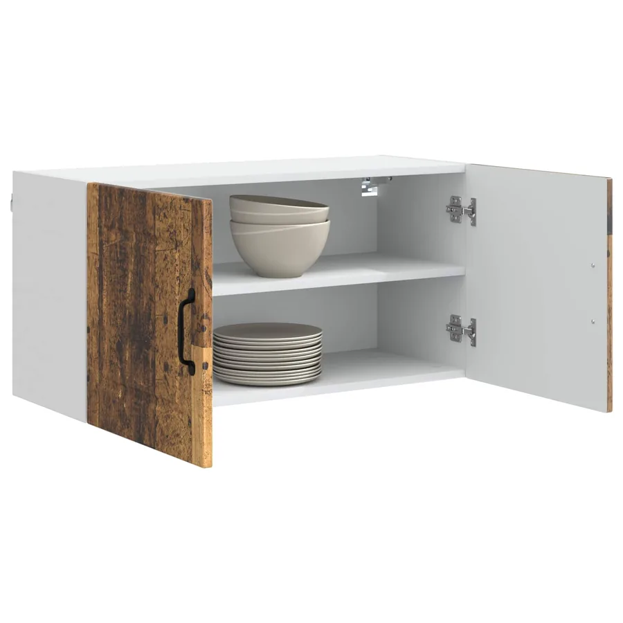 Meuble mural PORTO Bois ancien 80 x 31 x 40 cm - 3