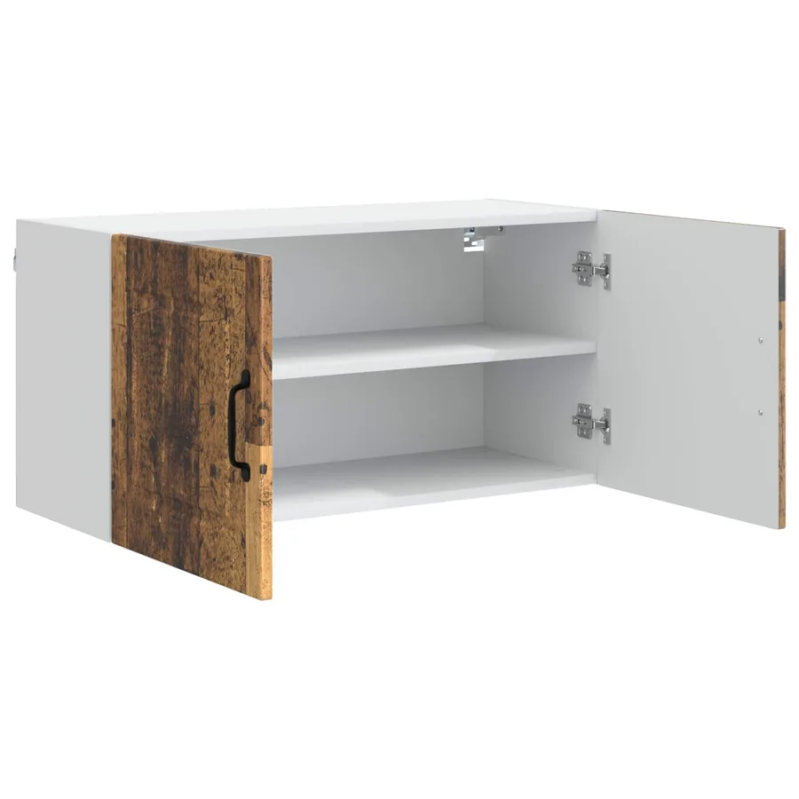 Meuble mural PORTO Bois ancien 80 x 31 x 40 cm - 5