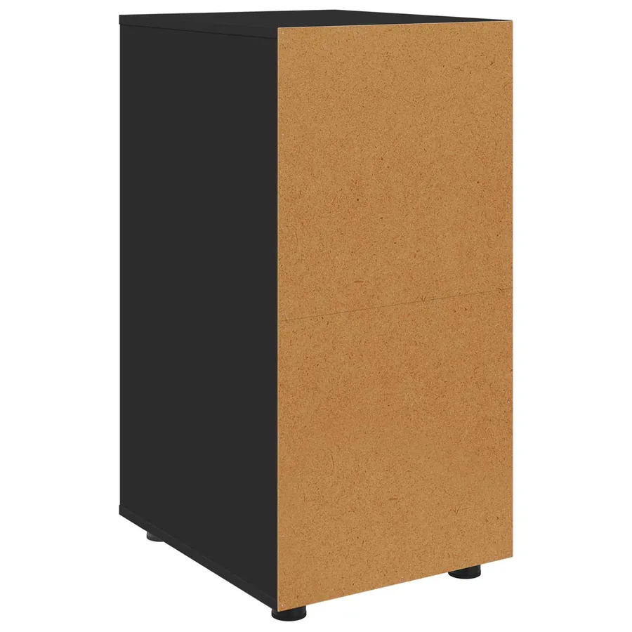 Armoire de rangement Noir 40 x 48 x 81 cm Bois d'ingénierie - 10