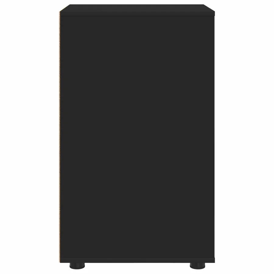 Armoire de rangement Noir 40 x 48 x 81 cm Bois d'ingénierie - 9