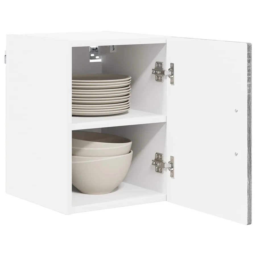 Meuble mural PORTO 2 pcs Gris Sonoma 30 x 31 x 40 cm - 3