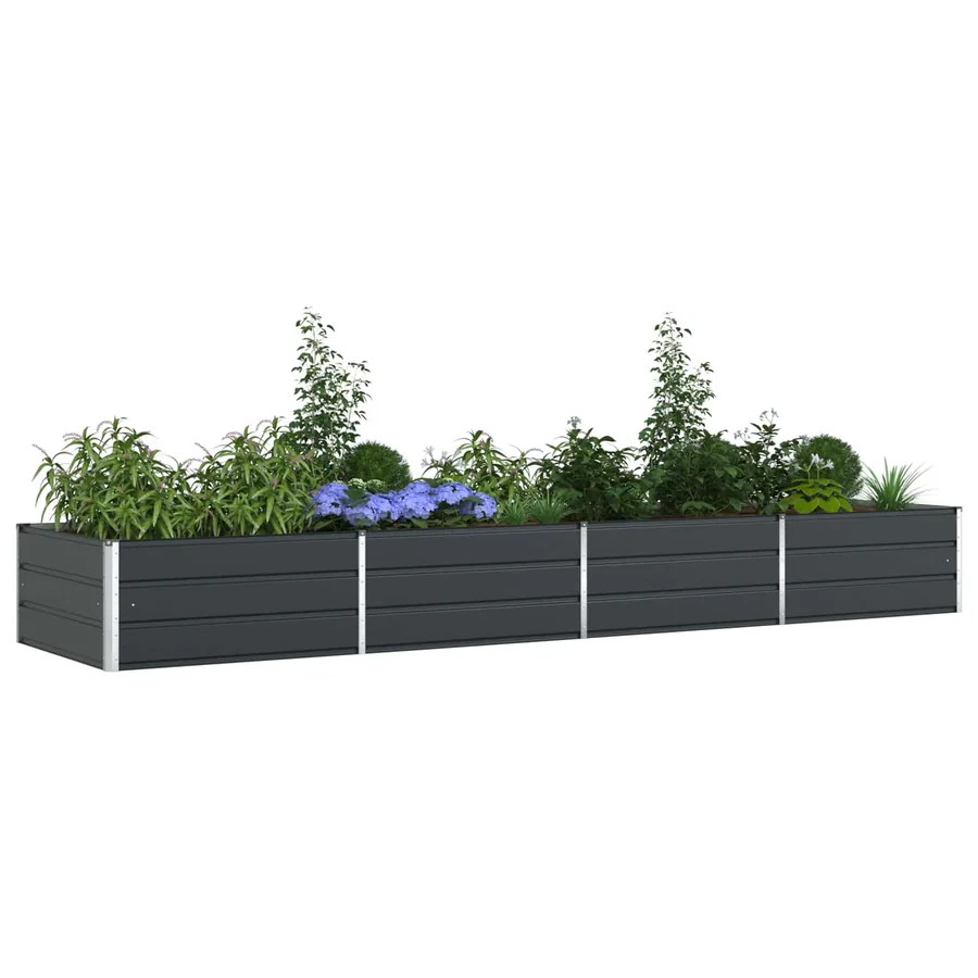 Jardinière Anthracite 385 x 100 x 45 cm Acier galvanisé - 3