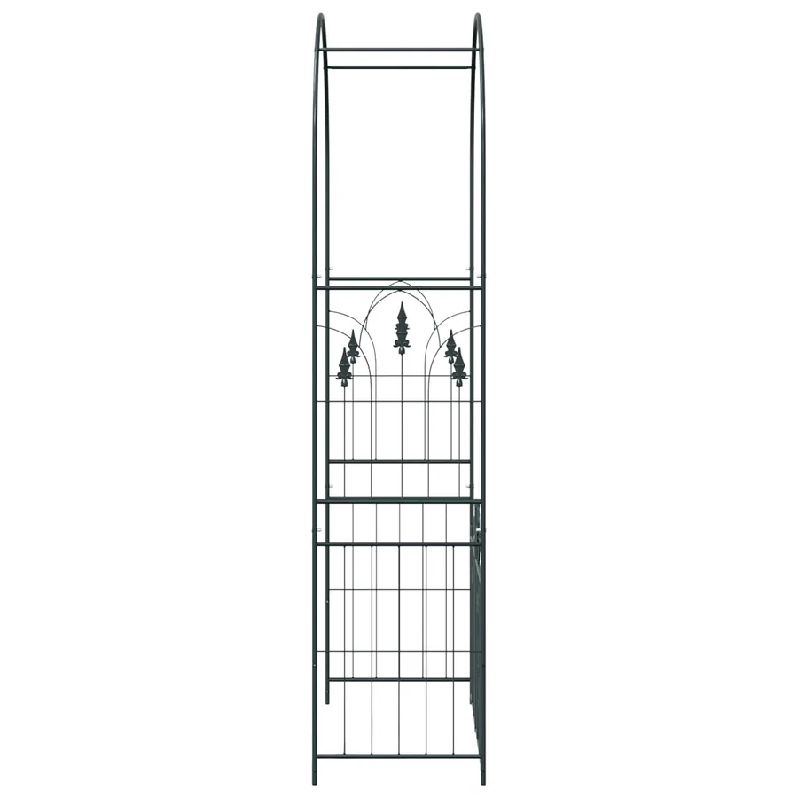 Arche de jardin avec verrouillage Noir 102 x 50 x 218 cm - 7