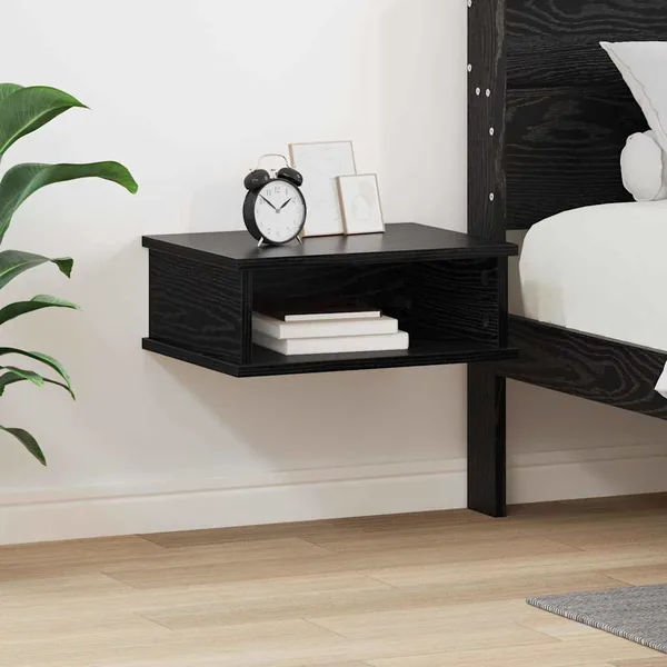 Table de chevet Chêne noir 40 x 31 x 15 cm Bois d'ingénierie