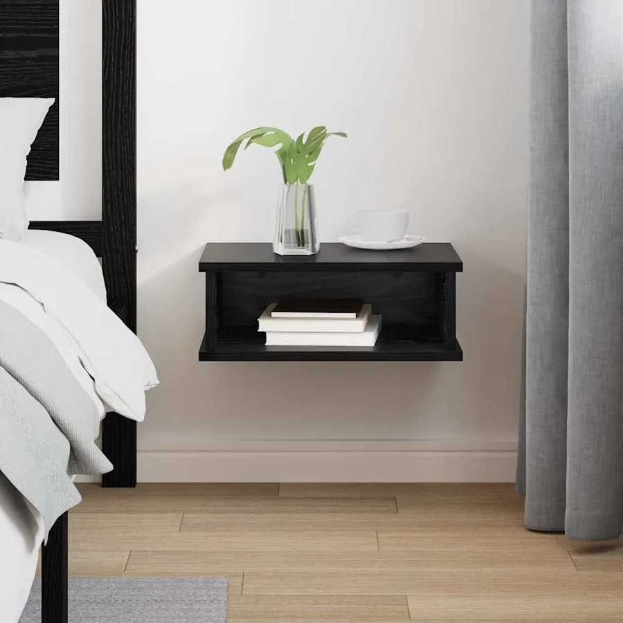 Table de chevet Chêne noir 40 x 31 x 15 cm Bois d'ingénierie - 4