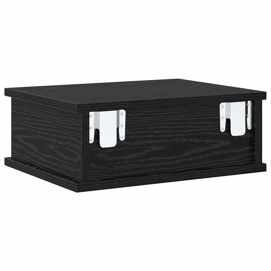 Table de chevet Chêne noir 40 x 31 x 15 cm Bois d'ingénierie - 7