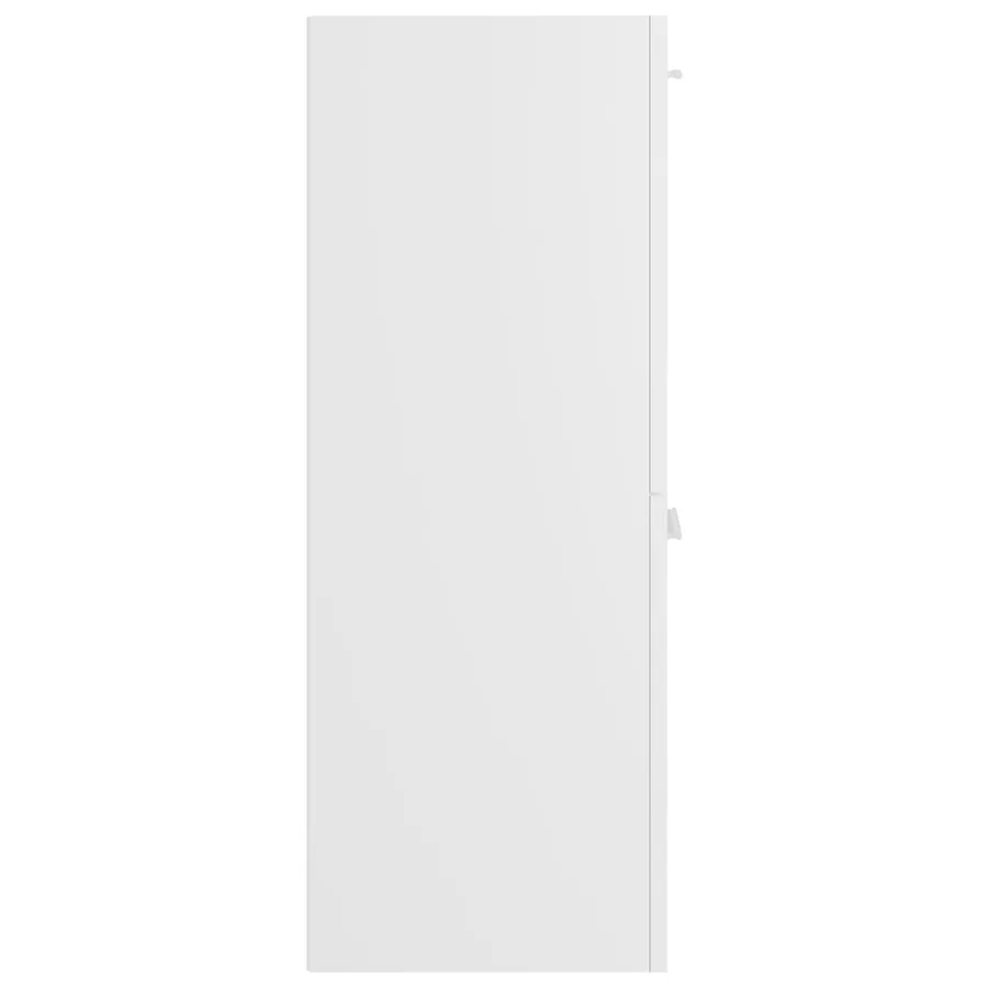 Armoire de salle de bain Blanc 30x30x80 cm Bois d’ingénierie - 6