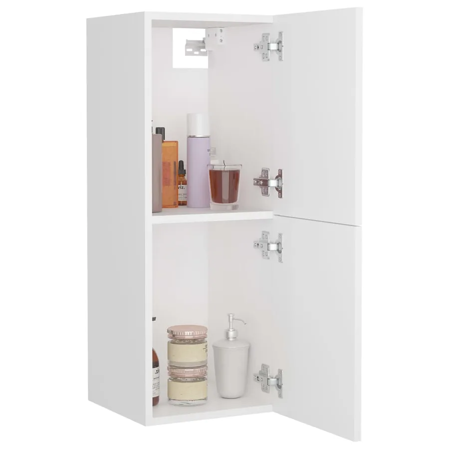 Armoire de salle de bain Blanc 30x30x80 cm Bois d’ingénierie - 7