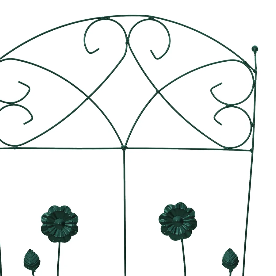Clôture de jardin 3 pcs Vert 110,5 x 42,5 cm Acier - 7