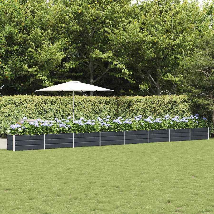 Jardinière Anthracite 770 x 50 x 45 cm Acier galvanisé