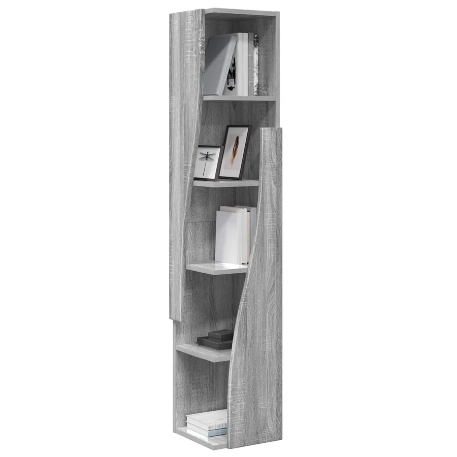 Meuble d'angle Gris Sonoma 27,5x27x140cm Bois d'ingénierie - 3