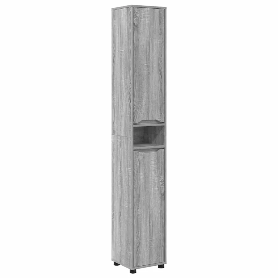 Ensemble de mobilier de salle de bain 4 pcs Gris Sonoma - 7