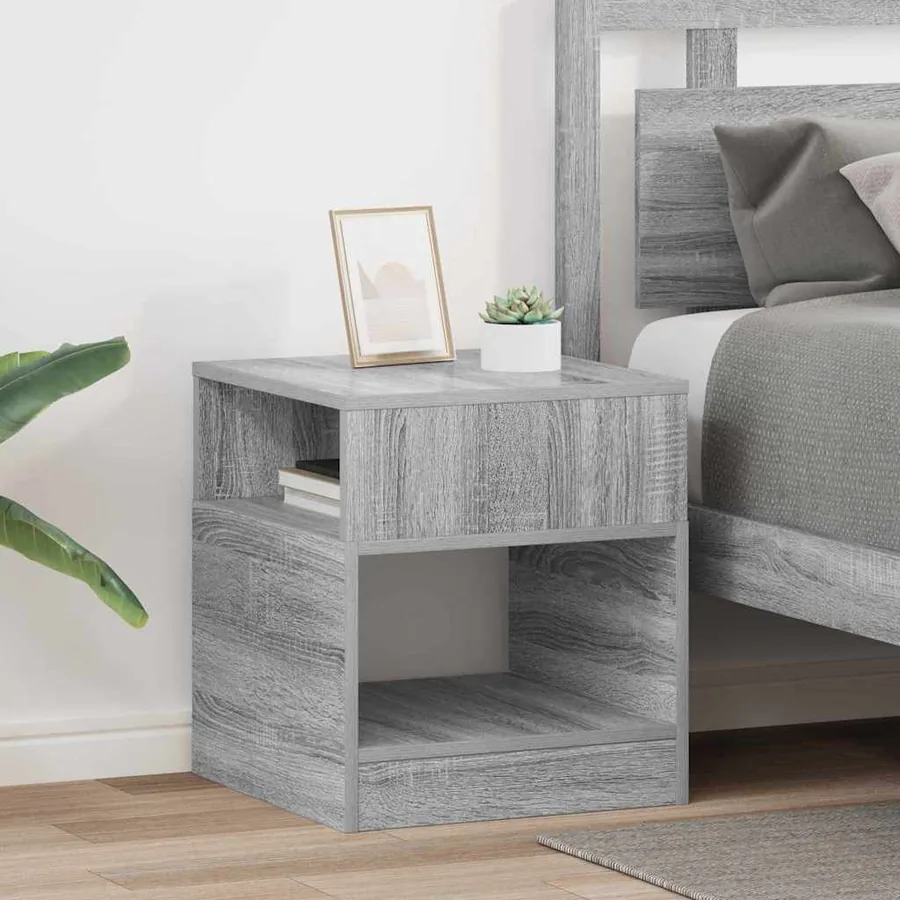 Table d'appoint 2 pcs Gris Sonoma 40,5 x 40 x 45 cm