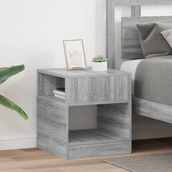 Table d'appoint 2 pcs Gris Sonoma 40,5 x 40 x 45 cm