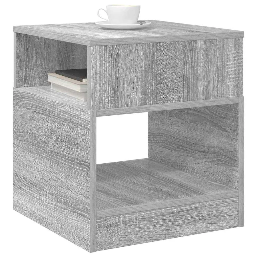 Table d'appoint 2 pcs Gris Sonoma 40,5 x 40 x 45 cm - 3