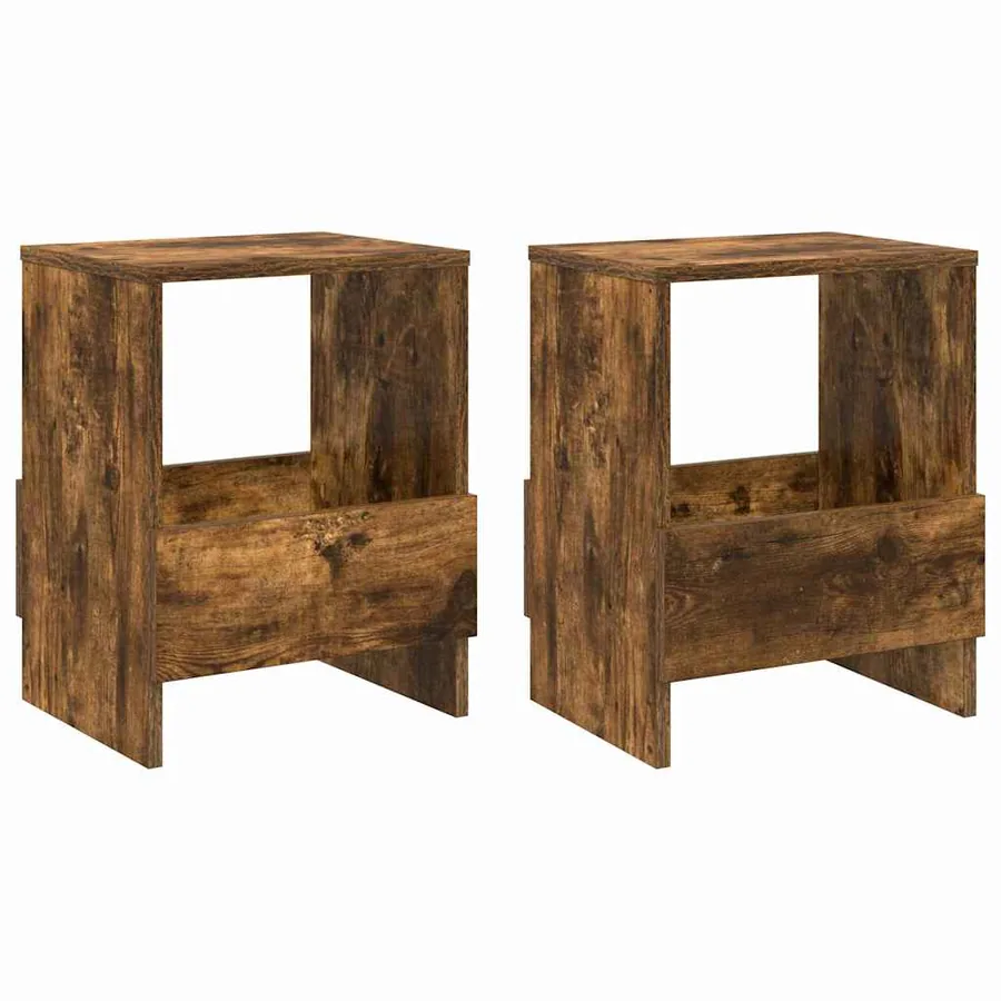 Étagère à magazines 2 pcs Chêne fumé 35 x 30 x 45 cm - 2