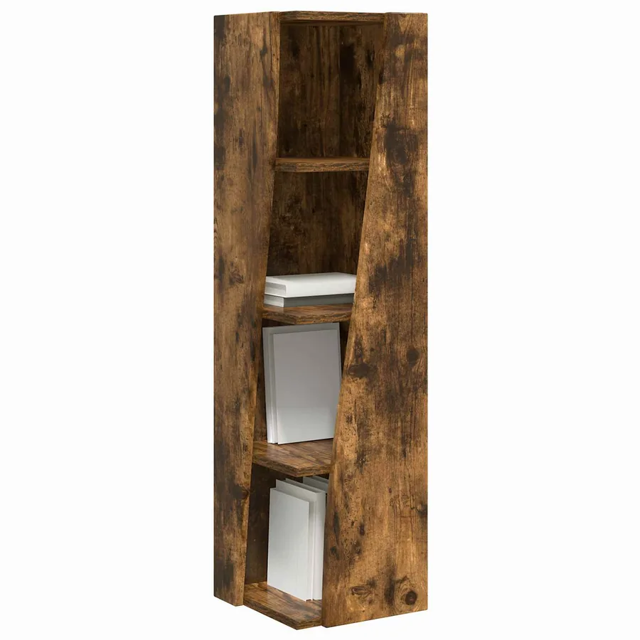 Meuble d'angle Chêne fumé 27,5x27x102cm Bois d'ingénierie - 3