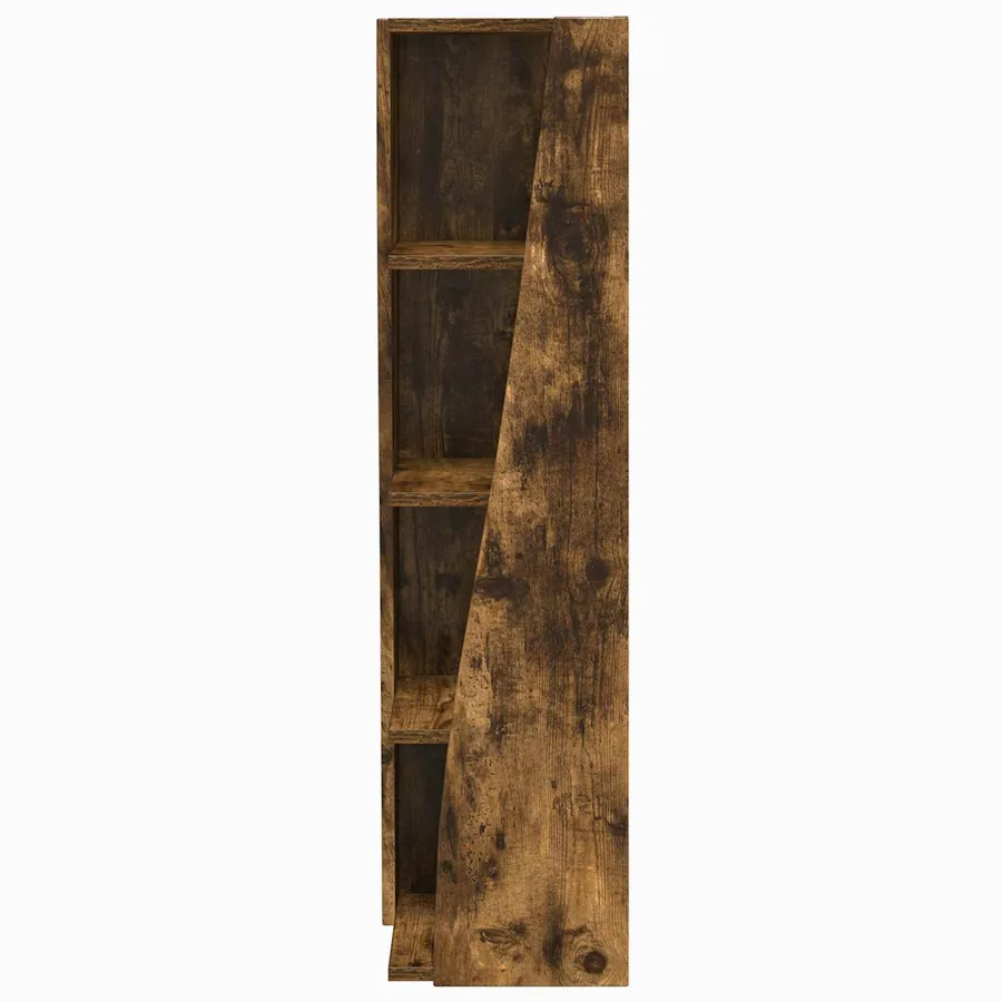 Meuble d'angle Chêne fumé 27,5x27x102cm Bois d'ingénierie - 5