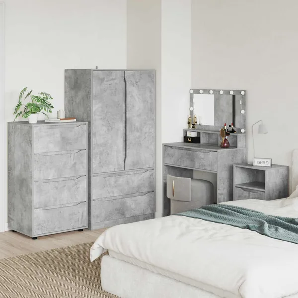 Armoires de rangement Gris béton 60 x 48 x 105 cm