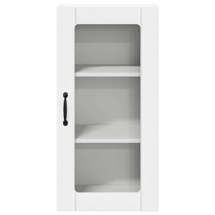 Cabinet en verre mural PORTO Blanc 40 x 31 x 80 cm - 6