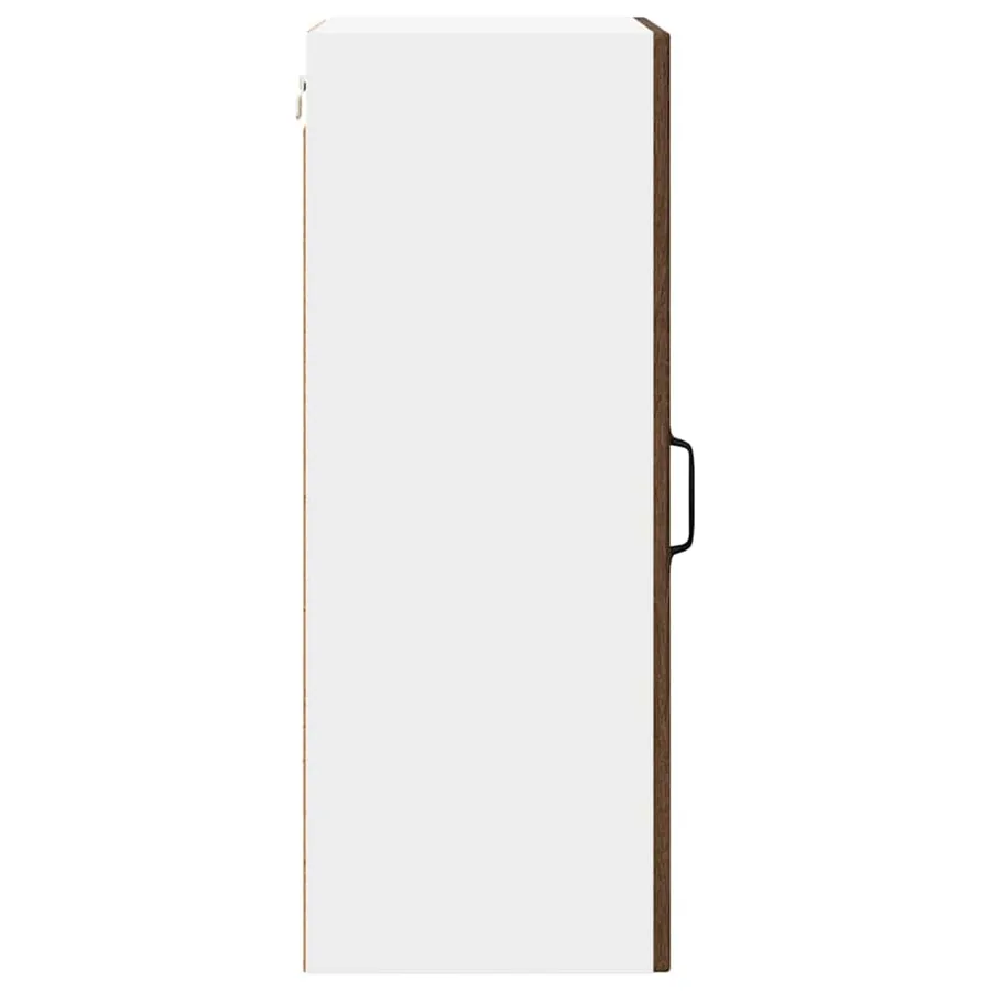 Cabinet en verre mural PORTO Chêne brun 40 x 31 x 80 cm - 7