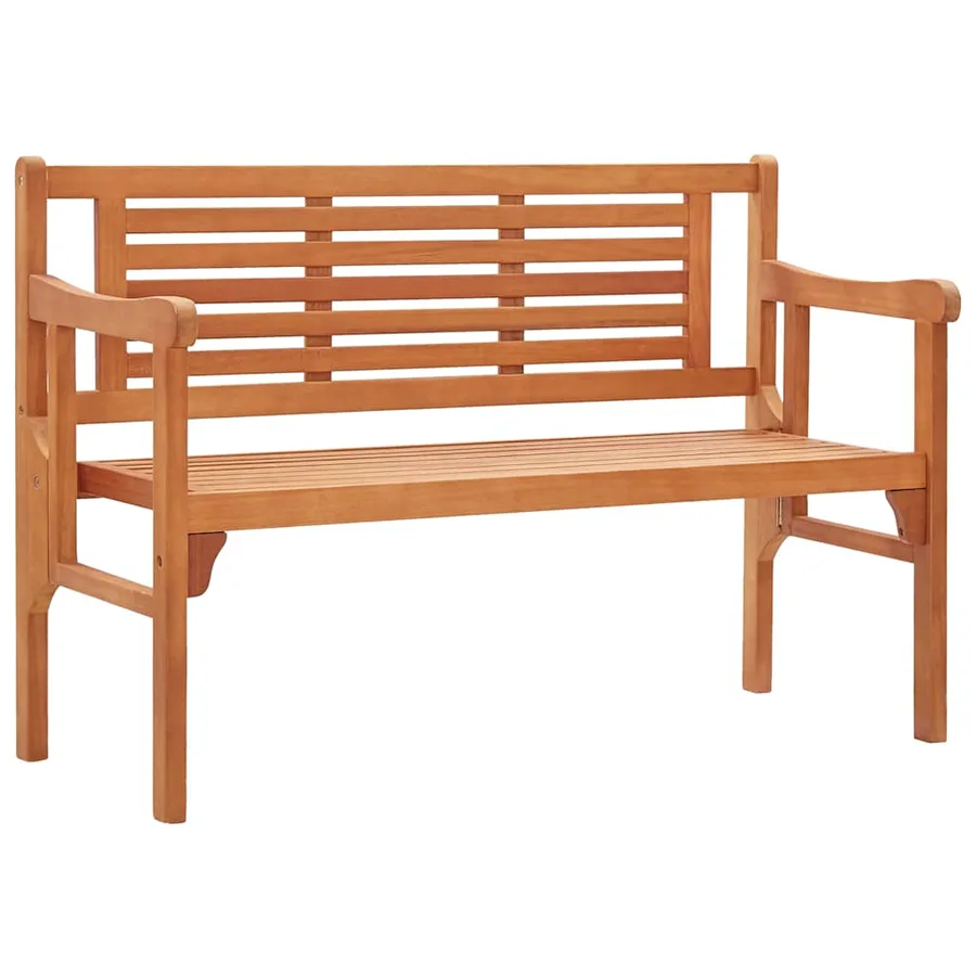 Banc pliable de jardin 120 cm Bois d'eucalyptus solide - 2