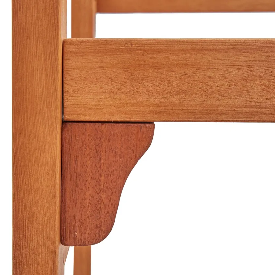 Banc pliable de jardin 120 cm Bois d'eucalyptus solide - 7