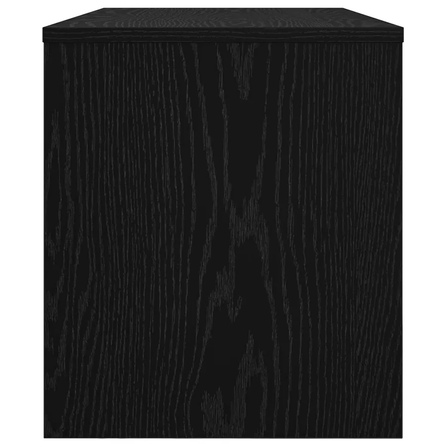 Meuble TV Chêne noir 80 x 35 x 40 cm Bois d'ingénierie - 6