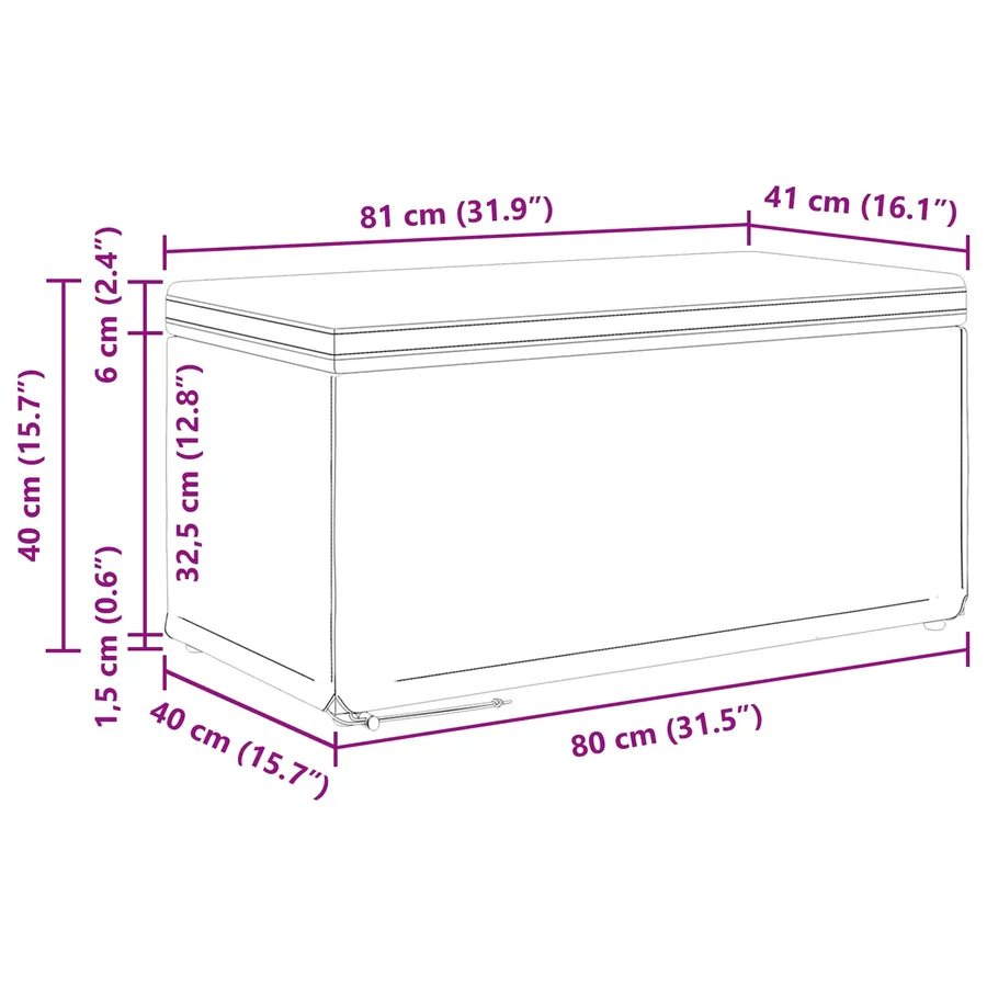 Tabouret Blanc Cuir Synthétique et Bois Composite - 9