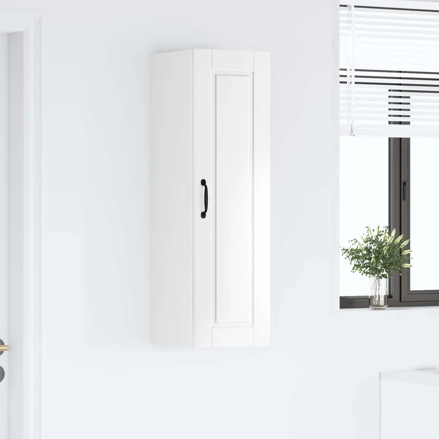 Meuble mural PORTO Blanc brillant 30 x 31 x 100 cm - 4