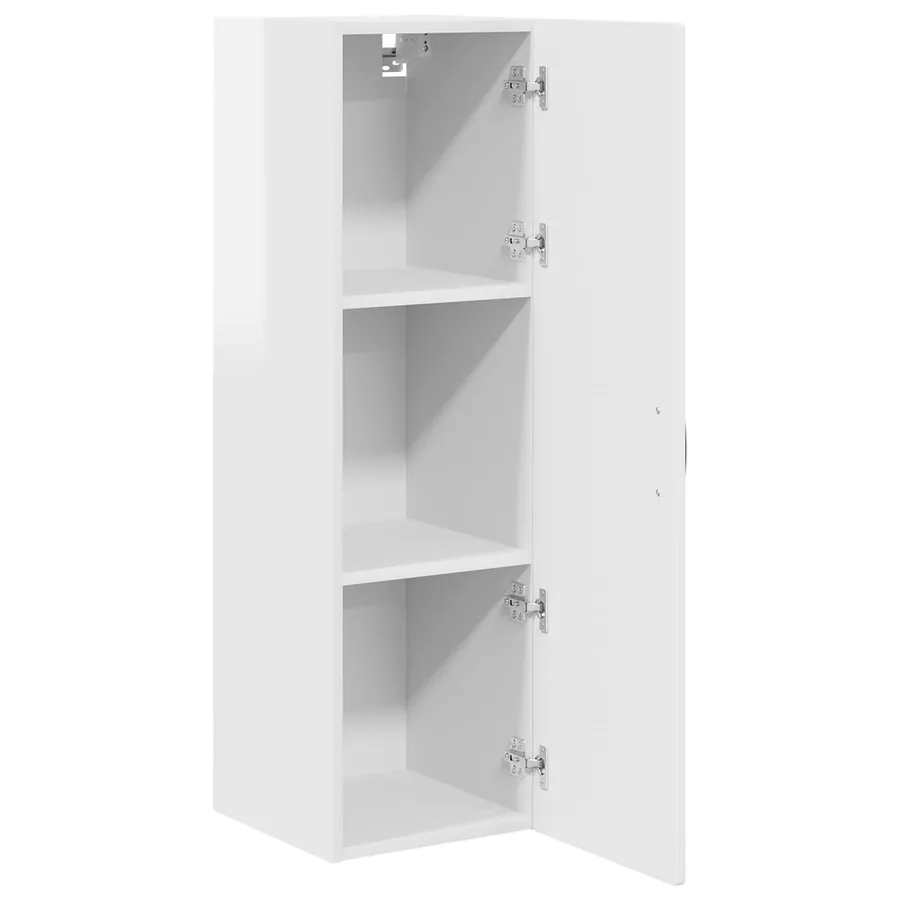 Meuble mural PORTO Blanc brillant 30 x 31 x 100 cm - 5