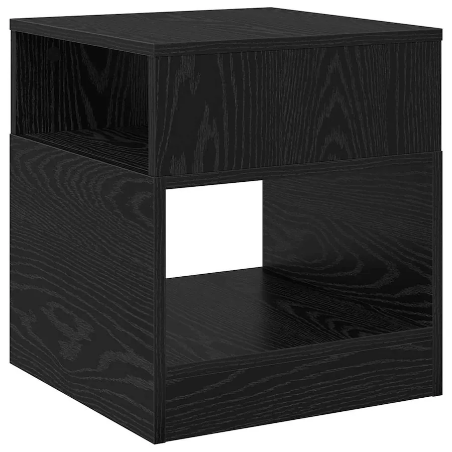 Table d'appoint Chêne noir 40,5 x 40 x 45 cm Bois d'ingénierie - 2