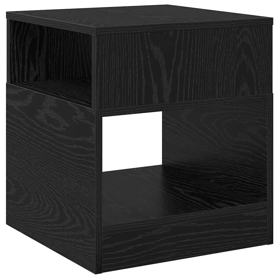Table d'appoint Chêne noir 40,5 x 40 x 45 cm Bois d'ingénierie - 7