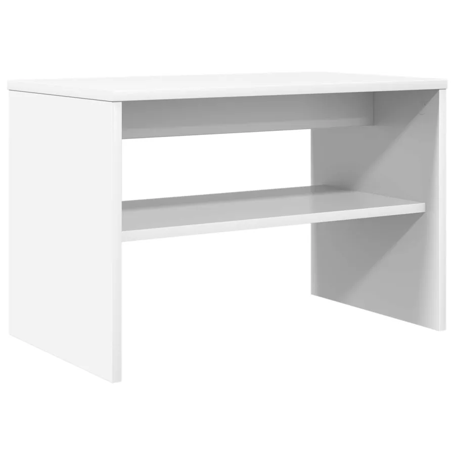 Meuble TV Blanc 60 x 35 x 40 cm Bois d'ingénierie - 2