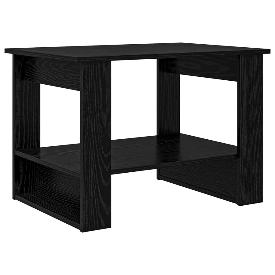 Table basse Chêne noir 72 x 50 x 50 cm Bois d'ingénierie - 7