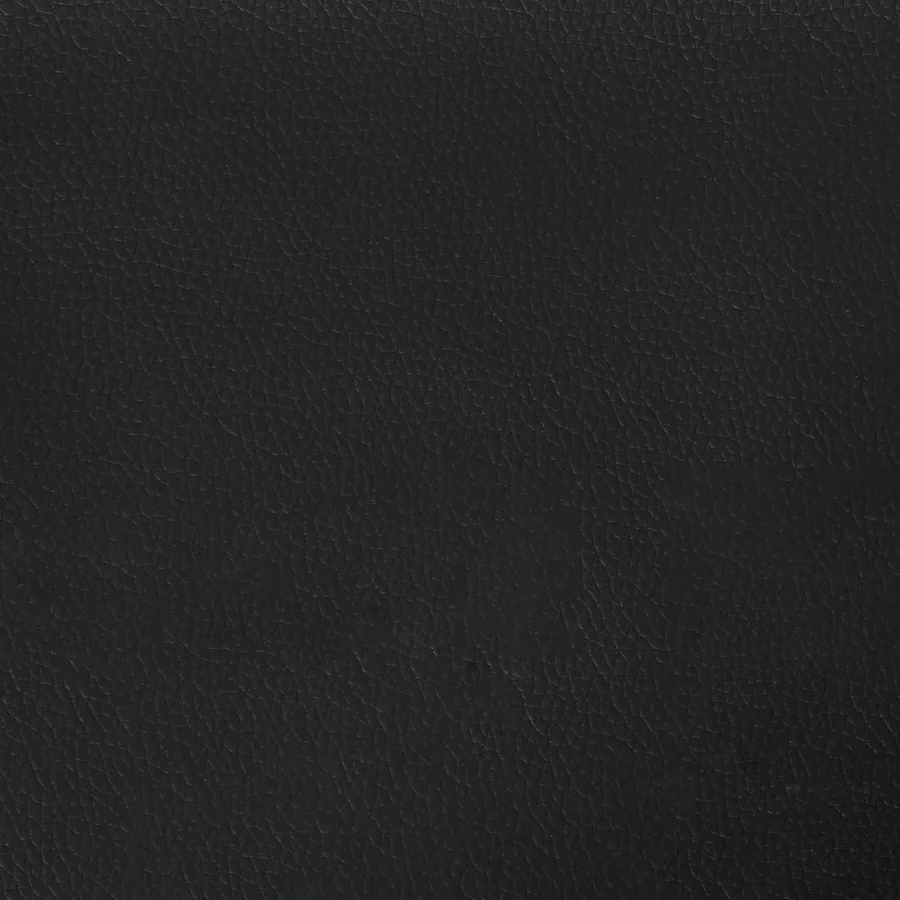 Tabouret Noir Cuir Synthétique et Bois Composite - 8