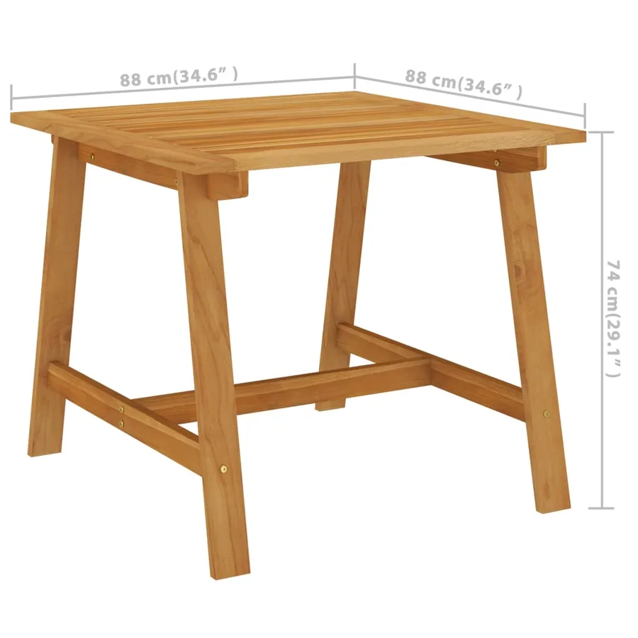 Ensemble à manger de jardin 3 pcs Gris clair - 12