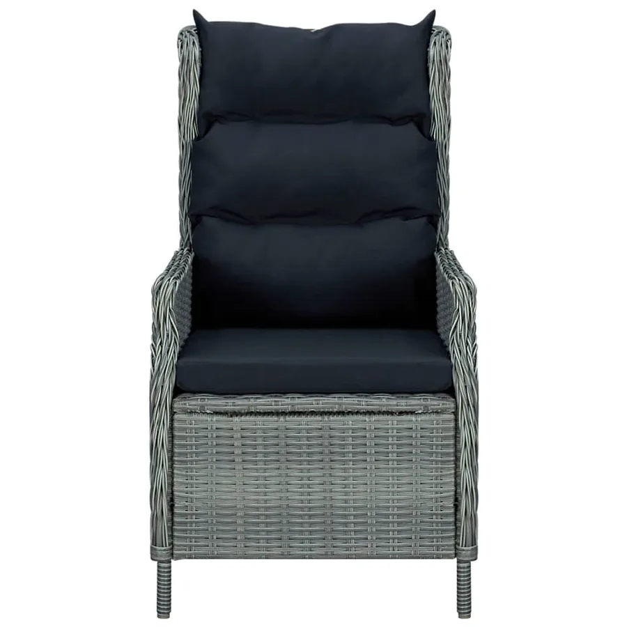 Ensemble à manger de jardin 3 pcs Gris clair - 8